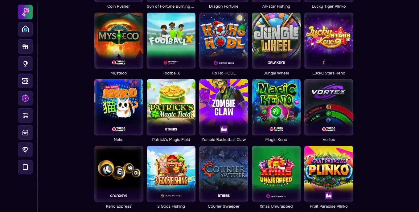 Slotozal casino — интерфейс игрового зала